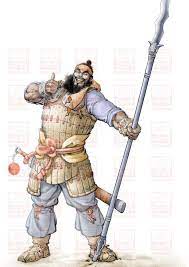 zhang fei with his snake spear ancient china dynasty warriors fighter