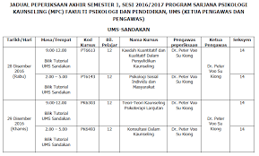 Adapun jadwal pelajarannya sebagai berikut. Master In Psychology Counseling Committee Ums Photos Facebook