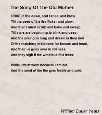 Image Result For The Song Of The Old Mother Yeats Old Mother Grief Poems Songs
