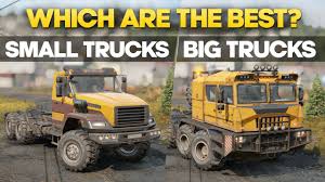 Small cargo vans are also great options for living on the road. Small Trucks Vs Big Trucks In Snowrunner Which Are The Best Trucks Youtube