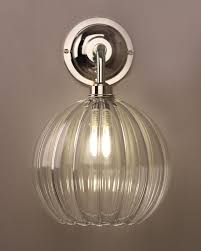 We're still here for you, subscribe to hear from us and receive 5% and free delivery on your orders Clear Ribbed Glass Globe Bathroom Wall Light Ip44 Hereford Industrial Vintage Designer Retro Style Bathroom Wall Lights Wall Lights Glass Globe