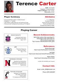 soccer cv/ resume