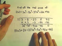 Finding All The Zeros Of A Polynomial Example 3 Middle School Algebra School Algebra Polynomials