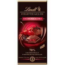 Eine vorauswahl von farbe/muster/modell ist bei der bestellung nicht. Lindt Edelbitter Mousse Sauerkirsch Chili 150g Online Kaufen Im World Of Sweets Shop
