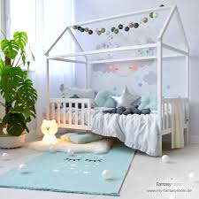 Ja, ich hab das kinderzimmer noch mal umgeräumt und ich dachte, vielleicht inspiriert euch das. Jox Hausbett Fur Kinder Weiss 80x160cm Online Kaufen