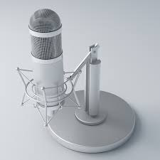 Free Retro Recording Microphone 3d Model In 2020 Recording Microphone Microphone 3d Model