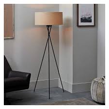 West elm telescopic floor lamp, black. West Elm Mid Century Tripod Floor Lamp Antique Bronze Natural Linen 259 Liked On Poly Contemporary Floor Lamps Tripod Floor Lamps Modern Floor Lamps
