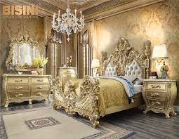 Luxury bedroom sets rococo carved bed set, ivory. Luxury French Rococo Style Golden Brass Bedroom Set Louis Xv Royal 24k Gilded Double Bed Antique Classy Porcelain Furniture Buy Bedroom Sets Bedroom Furniture Double Bed Product On Alibaba Com