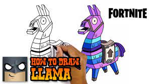 Watch the full process in time lapse here: How To Draw Fortnite Llama Step By Step Youtube