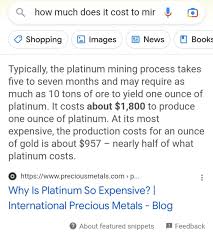 Why Is Platinum So Expensive? - Quora