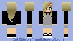Blonde Girl Green Eyes Minecraft Skin