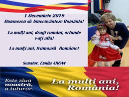 Ambasadorul sua, langa dragnea si tariceanu de 1 decembrie: Senator Emilia Arcan Felicitare De 1 Decembrie C