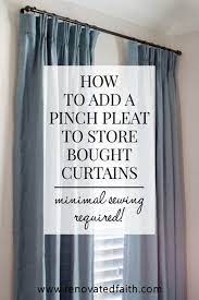 Diy Pinch Pleat Curtains Add A Pinch Pleat To Store Bought Curtains Pinch Pleat Curtains Diy Pinch Pleat Curtains Diy Drapes