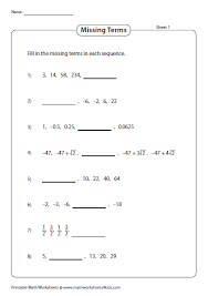 Worksheets are geometric sequences date period, concept 16 arithmetic geometric sequences, geometric sequence 9nkkzr, geometric sequence, geometric sequence and series work. Fill In The Missing Terms In Each Sequence Arithmetic Sequences Sequencing Geometric Sequences