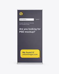 Download Metallic Roll Up Banner Mockup Exclusive Mockups Yellowimages Mockups