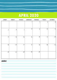 April 2020 Table Calendar In 2020 Desk Calendar Template Monthly Calendar Template Table Calendar
