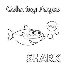 The spruce / elise degarmo the easter coloring pages in the list below are sure to put your chi. Cartoon Shark Coloring Book Stock Vector Illustration Of Letter Life 118213380
