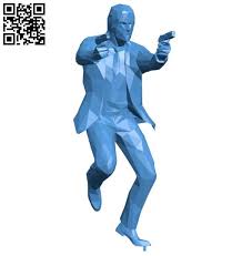 Mr John Wick B004217 File Stl Free Download 3d Model For Cnc And 3d Printer Download Free Stl Files In 2020 Stl Free Download 3d Human