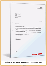 Die informationen zu themengebieten wie mietvertrag, arbeitsvertrag, steuern oder vorsorge helfen anschließend den vertrag oder das formblatt am rechner bearbeiten oder zunächst ausdrucken. 6 Erstaunlich Kundigung Minijob Probezeit Vorlage Diese Konnen Adaptieren Fur Ihre Kreative I Probezeit Job Kundigung