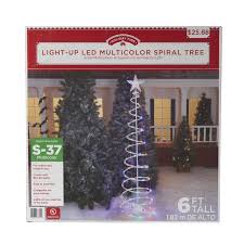 Airblown inflável santa christmas decor, 12 ′ de altura para 69 $. Holiday Time 6 Foot Spiral Tree With Led Multi Colored Lights Walmart Com Walmart Com