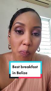 Fry jack, beans & stew chicken at K&M Restaurant in Belize City 😋  Delicious Creole breakfast and lunch! #belizeanfood