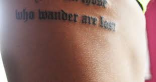 Check spelling or type a new query. Not All Those Who Wander Are Lost Tattoo Quote Rib Art At Repinned Net