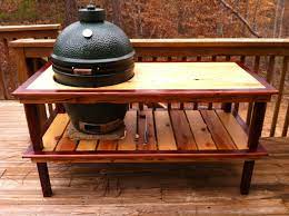 Simple Table For Large Egg Big Green Egg Table Plans Large Big Green Egg Table Plans Big Green Egg Large