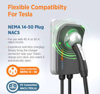 Charge Point - ChargePoint Home Flex Level 2 EV Charger NACS, NEMA 14-50  Outlet Charge Station - Gray