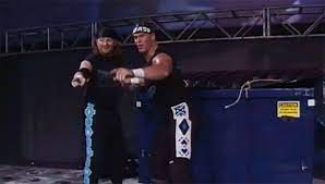 Cactus jack & chainsaw charlie were a former professional wrestling tag team of cactus jack and chainsaw charlie that wrestled in the world wrestling federation in 1998. Billy Gunn Says 1998 Dumpster Incident Made The New Age Outlaws Into Stars It Was Never About Our Wrestling 411mania