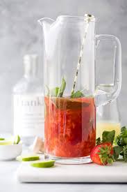 Try one of our quick and easy summer cocktail ideas for a summer bbq. Super Simple Strawberry Vodka Cocktail L Joyful Healthy Eats