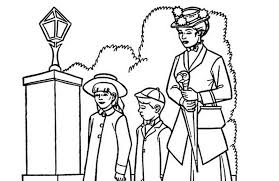 Mary Poppins Para Colorear