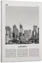 Amazon.com: Jakarta Print Black And White Skyline, Jakarta Wall ...