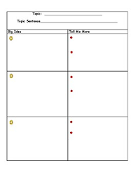 Step Up To Writing T Chart