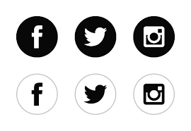 Free Black White Social Media Icons Icons By Icons By Alfredo Social Media Icons Vector Social Media Icons Free Social Media Icons