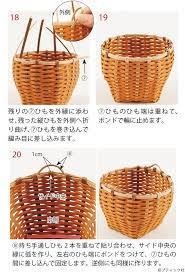 持ち手と足が付いてアジアンテイスト 手編みのかごの作り方 ぬくもり エコ クラフト かご 作り方 エコクラフト エコクラフト バッグ