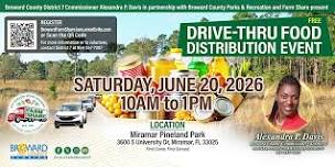 Free Drive-Thru Food Distribution Event