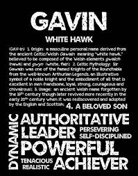 Gavin Personalized Name Print Typography Print Detailed Name Definitions Numerology Calculated Destiny Traits Educa Names With Meaning Numerology Names