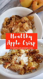 Low Calorie Gluten Free Air Fryer Apple Crisp A Healthy Quick And Easy Dessert Recipe How To Make Apple Crisp In The Air Fryer Applecrisp In 2020 With Images Apple Recipes