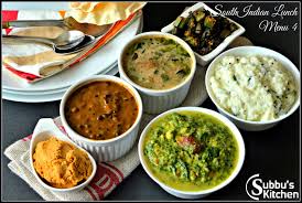Lunch Menu Ideas Thali Recipes Subbus Kitchen