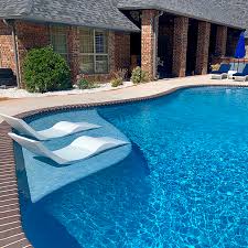 Aqua Chairs In Pool Chaise Lounge Chair 499 Each With Free Shipping Pool Chaise Backyard Pool Pool Chairs