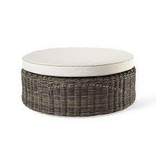 I ended up returning these round ottomans and ordered two blaise storage square cubes instead. Round Outdoor Ottoman Ideas On Foter