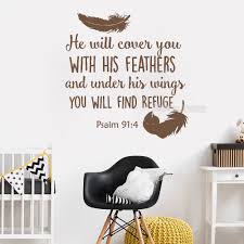 I am planning on a pages for each of the 16 verses.please, subscribe to get your. Newly Arrivals Psalm 91 4 Bible Verse Wall Sticker Decal For Bedroom Decor He Will Cover You With Vinyl Quotes Wallpaper Lc421 Sticker Decal Bible Versewall Sticker Aliexpress