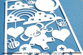 Elephant Paper Cut Svg Dxf Eps Files By Digital Gems Thehungryjpeg Com