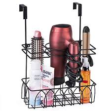 Discover our great selection of shower caddies on amazon.com. Alsonerbay Hair Dryer Holder Wall Mounted Door Hanging Hair Tool Storage Caddy Bathroom Metal Basket For Hair Care Styling Tool Multifunctional Hair Tool Organizer 3 Sections Black Buy Online In Aruba At Aruba Desertcart Com