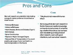 Stem Cell Research Pros And Cons Essay