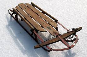 Wooden Sled For What We Called Sleigh Riding Back Home In West Virginia Vintage Sled Sled Ride My Childhood Memories