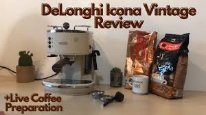 Therefore, it may not be matched for those coffee lovers looking for a coffee machine with a ready grinder. Delonghi Icona Vintage Review Ecov 311 Bg Vintage Coffee Espresso Machine Live Coffee Preparation Youtube