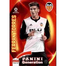 The youngest ever captain of atletico madrid, torres combined his pace with deadly shooting which will likely be reflected in his icon attributes. Buy Stickers Panini Generation Ferran Torres Valencia