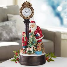 20 Inch 51 Cm Christmas Clock With Santa And Led Tree Costco Uk