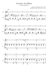 Stream songs including ave maria (vavilov), oratoria messiah and more. Caccini Ave Maria For Flute Sheet Music For Piano Flute Solo Musescore Com